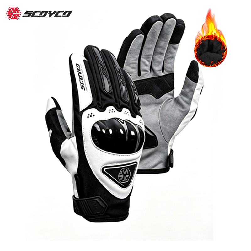 Work Glove Impact - Scoyco Winter Motorcycle Gloves Impact-Resistant Palm