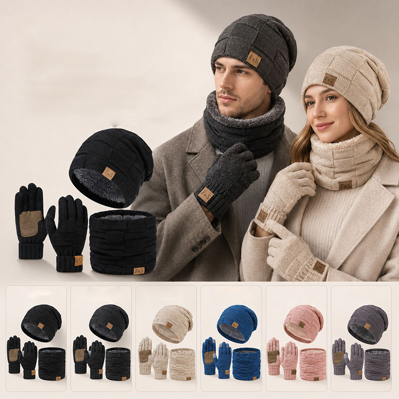 Winter Warm Thick Hat Scarf an - Wool Glove Lined review and price