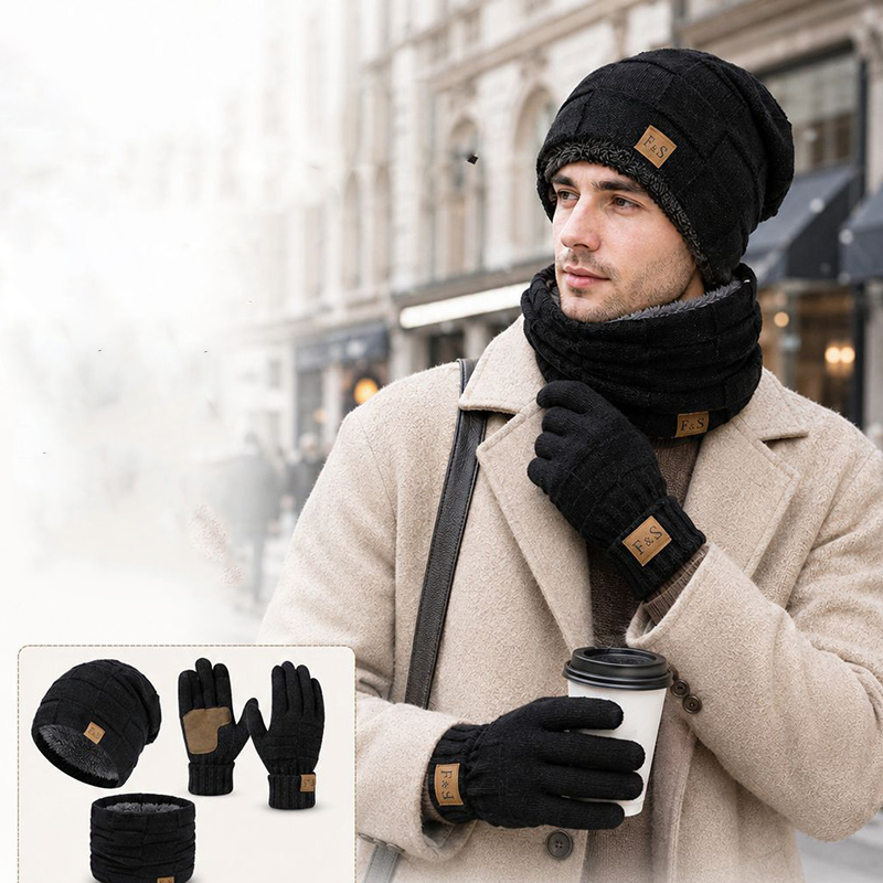 Winter Warm Thick Hat Scarf an - Wool Glove Lined review and price